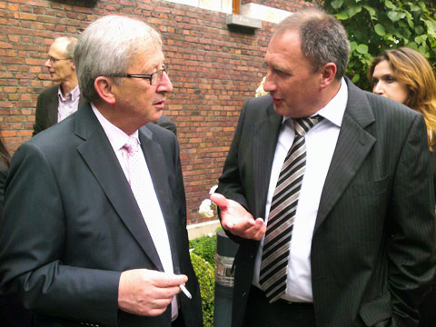 CEO Peter Wiedemann im Gespräch mit EU-Kommissions-Präsident Jean-Claude Juncker